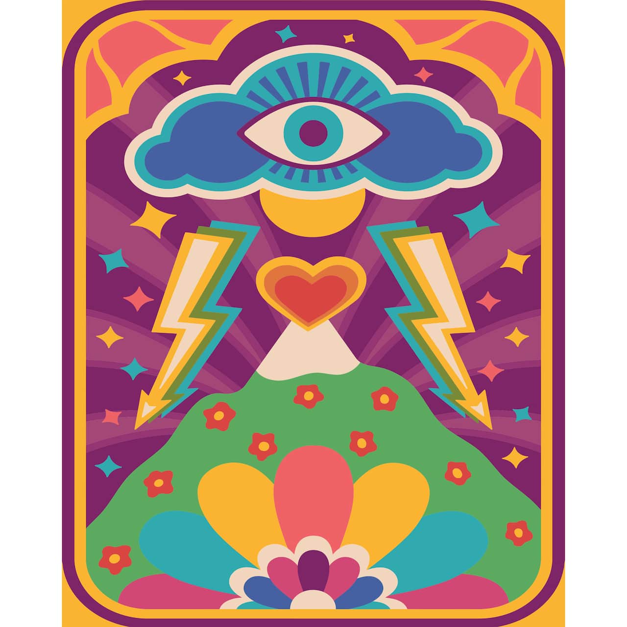 8" x 10" Groovy Mystique Paint-by-Number Kit by Artist's Loft®